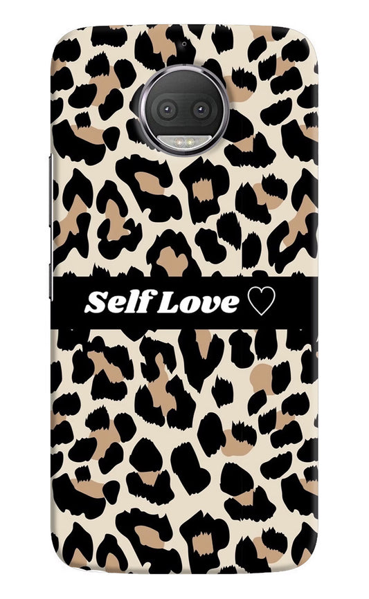 Leopard Print Self Love Moto G5S plus Hard Case Back Cover by Casekaro