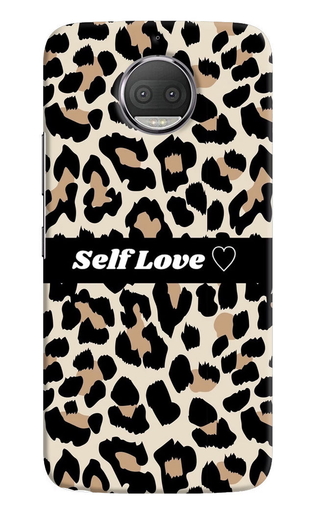 Leopard Print Self Love Moto G5S plus Hard Case Back Cover by Casekaro