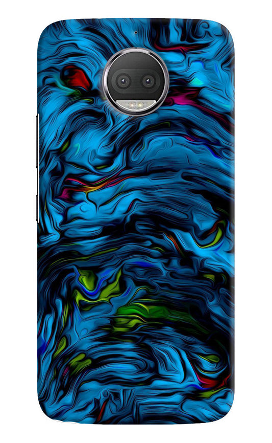 Dark Blue Abstract Moto G5S plus Back Cover