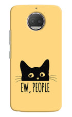 Ew People Catitude Moto G5S plus Hard Case Back Cover by Casekaro