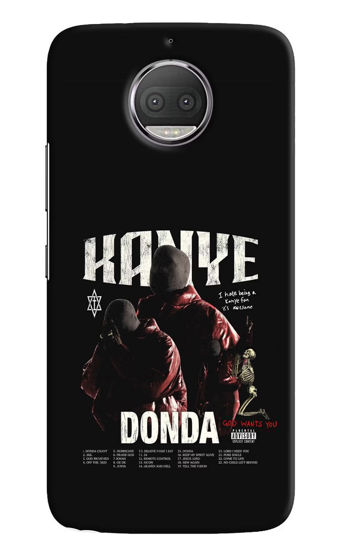 Donda Kanye West Moto G5S plus Hard Case Back Cover by Casekaro