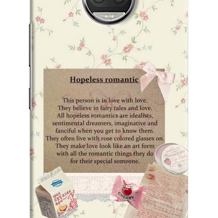 Hopeless Romantic Moto G5S plus Hard Case Back Cover by Casekaro