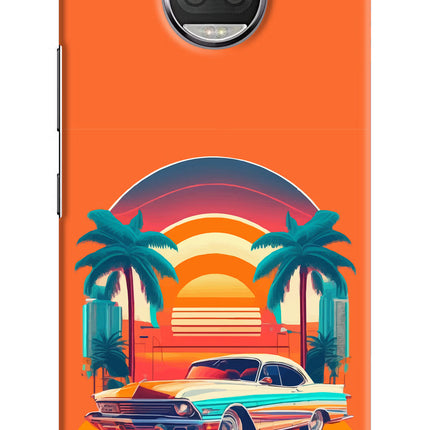 Palm Drive 80s Moto G5S plus Hard Case Back Cover by Casekaro