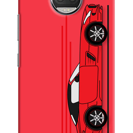 Red Velocity Moto G5S plus Hard Case Back Cover by Casekaro