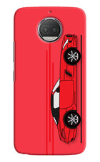 Red Velocity Moto G5S plus Hard Case Back Cover by Casekaro