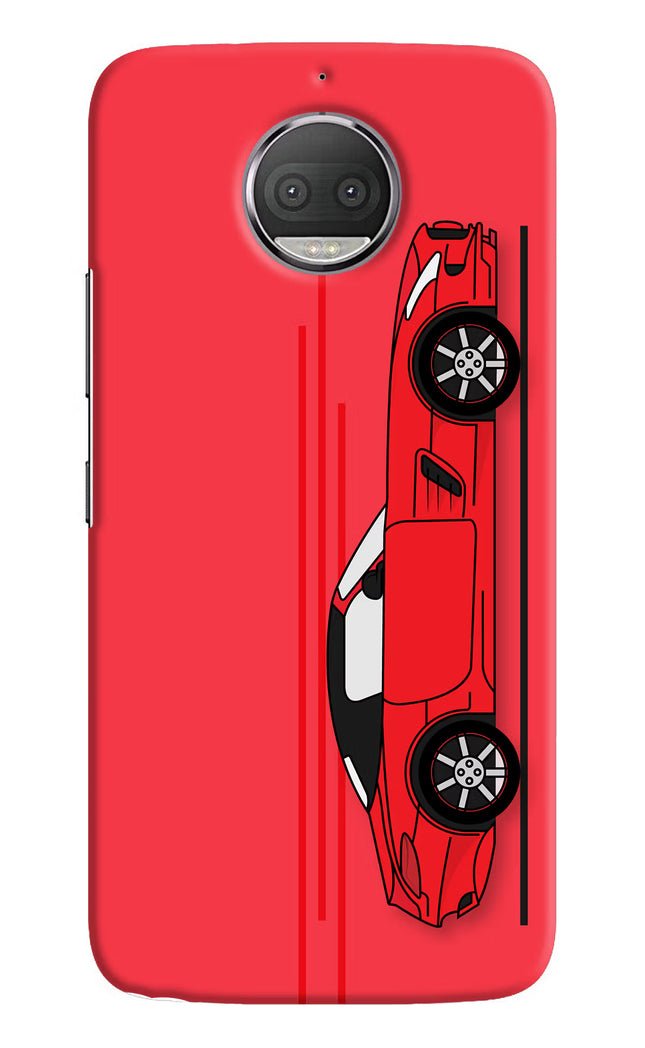 Red Velocity Moto G5S plus Hard Case Back Cover by Casekaro