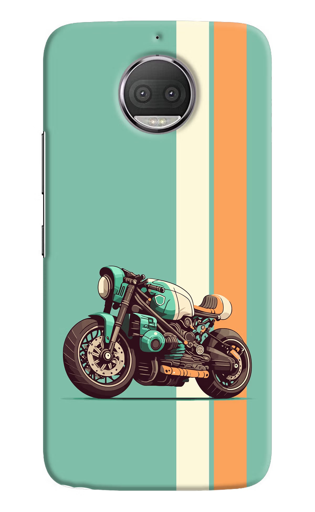 Striped Moto Drift Moto G5S plus Hard Case Back Cover by Casekaro