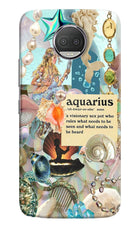 Aquarius Zodiac Moto G5S plus Hard Case Back Cover by Casekaro