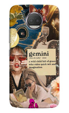Gemini Zodiac Moto G5S plus Hard Case Back Cover by Casekaro
