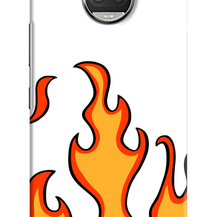 Fired Up – White Moto G5S plus Hard Case Back Cover by Casekaro
