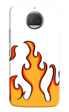 Fired Up – White Moto G5S plus Hard Case Back Cover by Casekaro