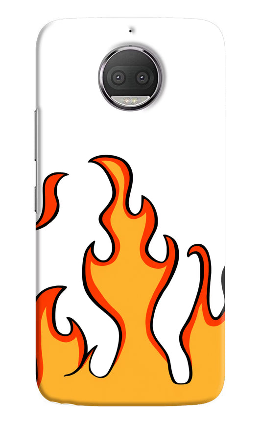 Fired Up – White Moto G5S plus Hard Case Back Cover by Casekaro