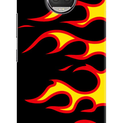 Side Sweep Flames Moto G5S plus Hard Case Back Cover by Casekaro