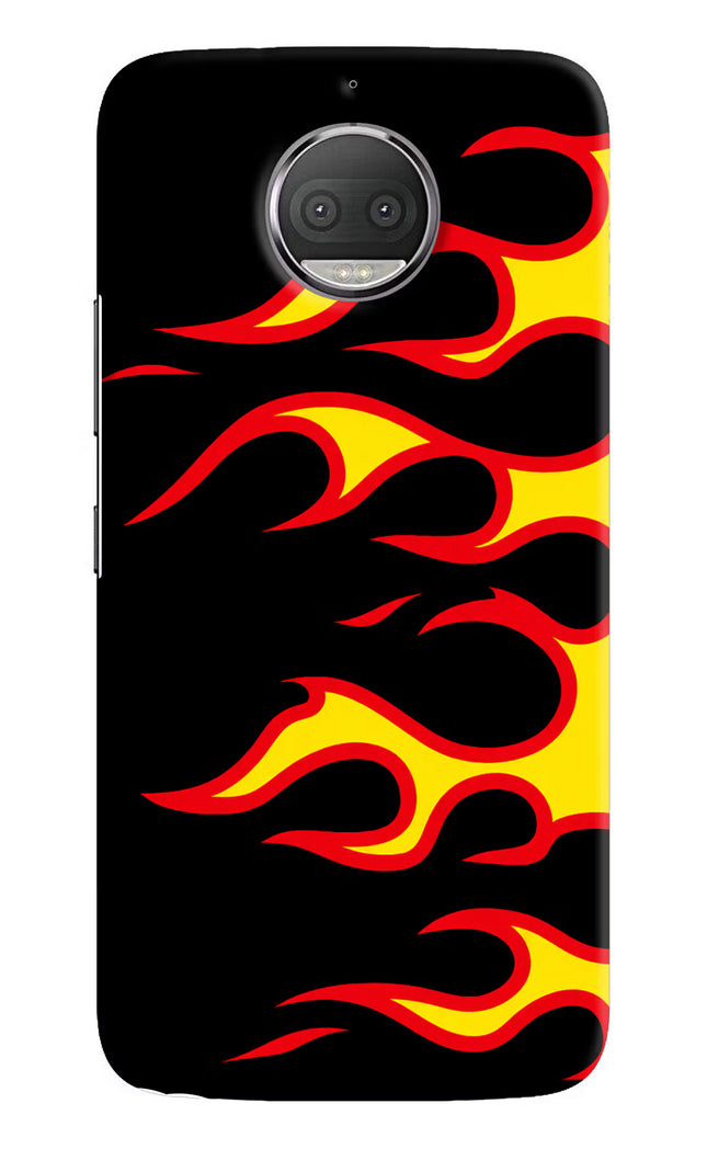 Side Sweep Flames Moto G5S plus Hard Case Back Cover by Casekaro