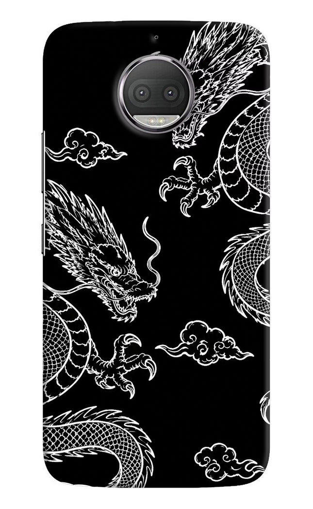 Twin Dragons Moto G5S plus Hard Case Back Cover by Casekaro