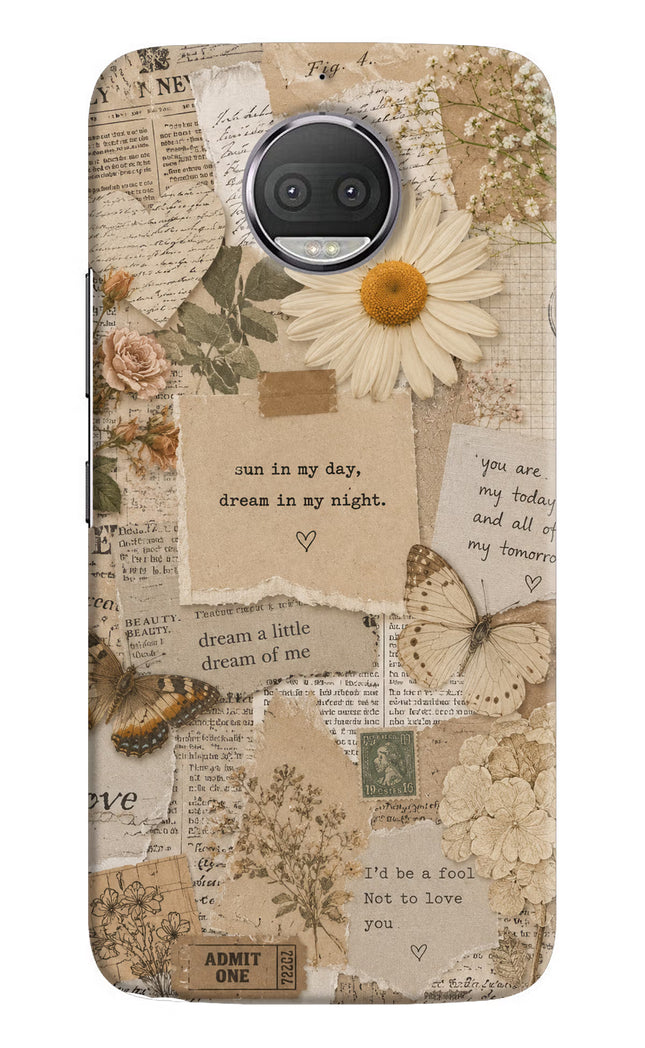 Vintage case Moto G5S plus Hard Case Back Cover by Casekaro