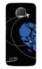 Love Orbit Moto G5S plus Hard Case Back Cover by Casekaro