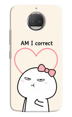 Always Right Moto G5S plus Hard Case Back Cover by Casekaro