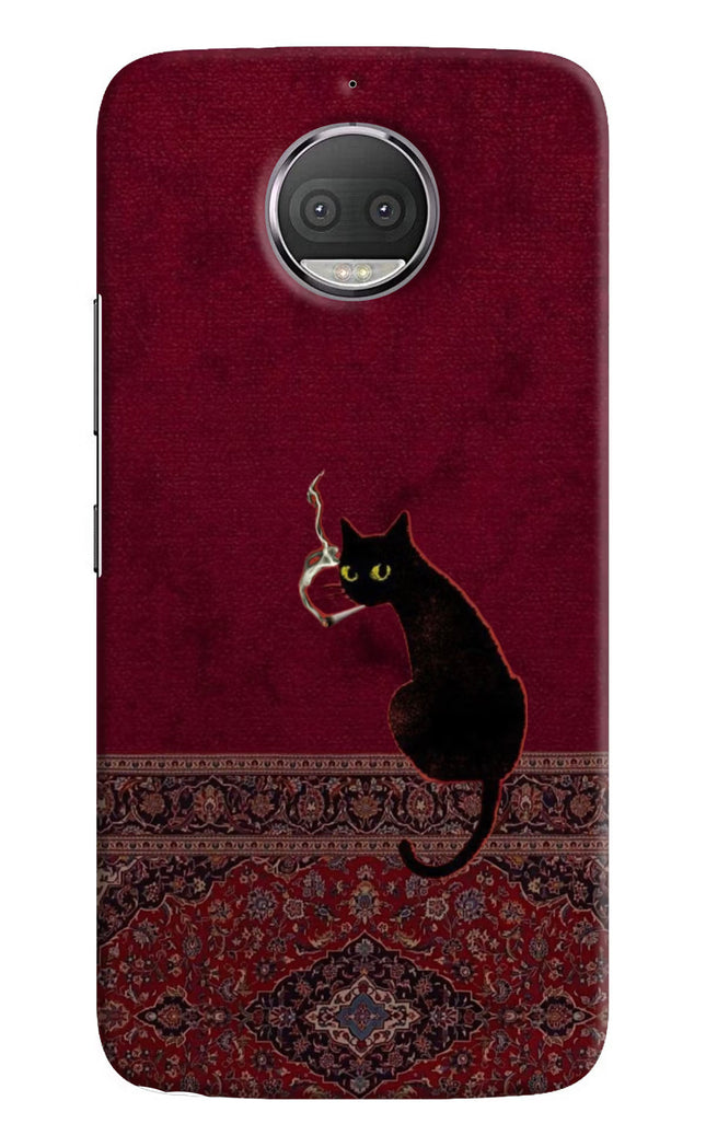 Midnight Cat Moto G5S plus Hard Case Back Cover by Casekaro