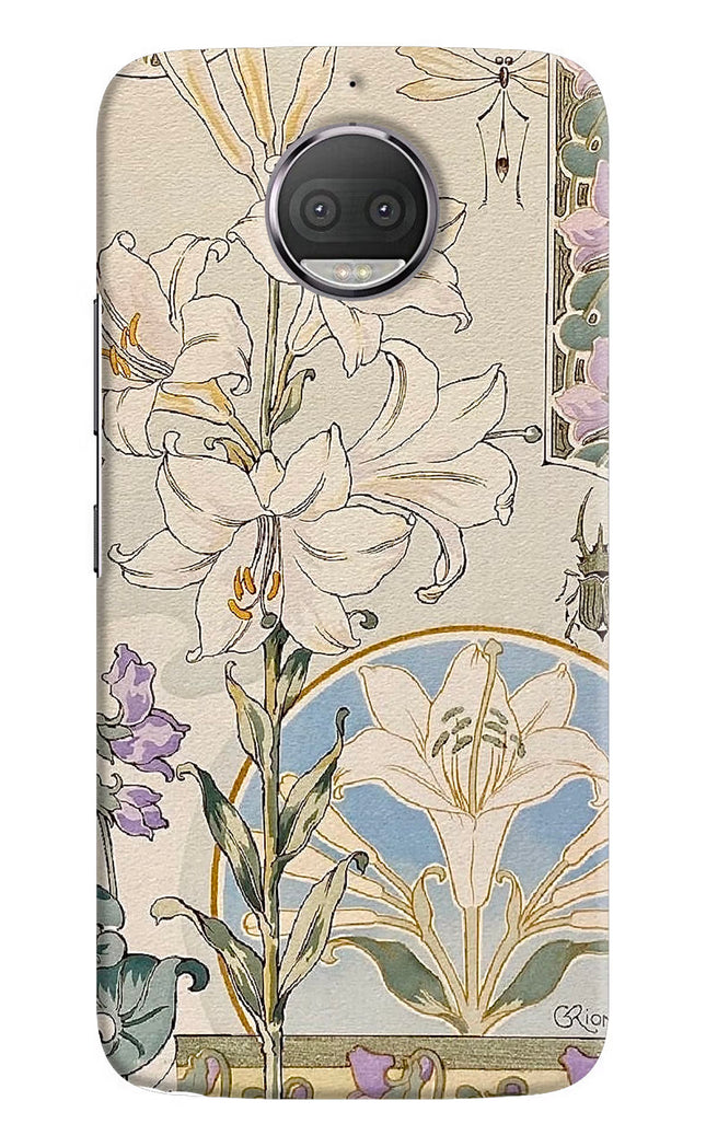 White Lily Moto G5S plus Hard Case Back Cover by Casekaro