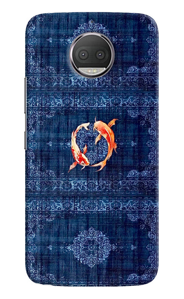 Koi Blue Moto G5S plus Hard Case Back Cover by Casekaro