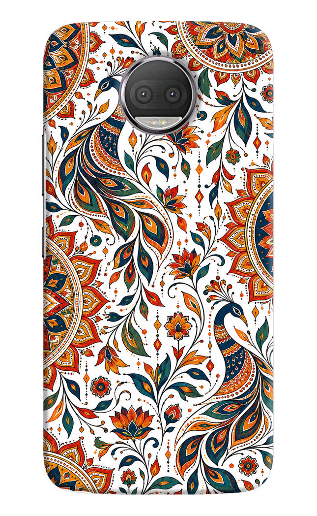 White Mayura Moto G5S plus Hard Case Back Cover by Casekaro