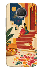 Diwali Rangoli Moto G5S plus Hard Case Back Cover by Casekaro