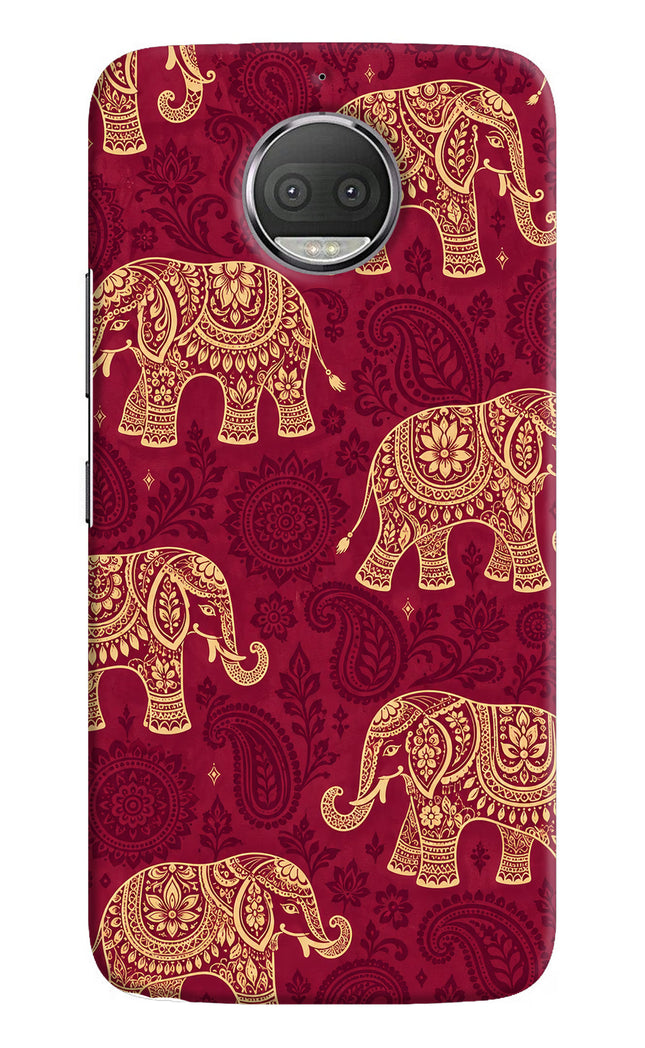 Maroon Elephant Moto G5S plus Hard Case Back Cover by Casekaro