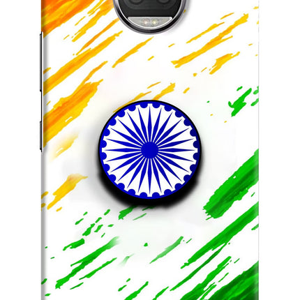 Indian Flag Ashoka Chakra Moto G5S plus Pop Case by Casekaro