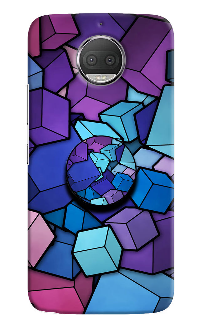 Cubic Abstract Moto G5S plus Pop Case by Casekaro