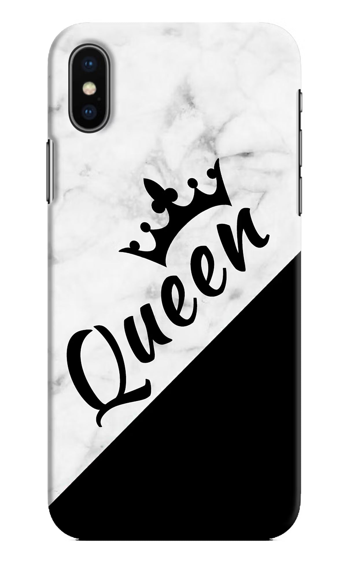 Queen iPhone X Hard Case Back Cover by Casekaro
