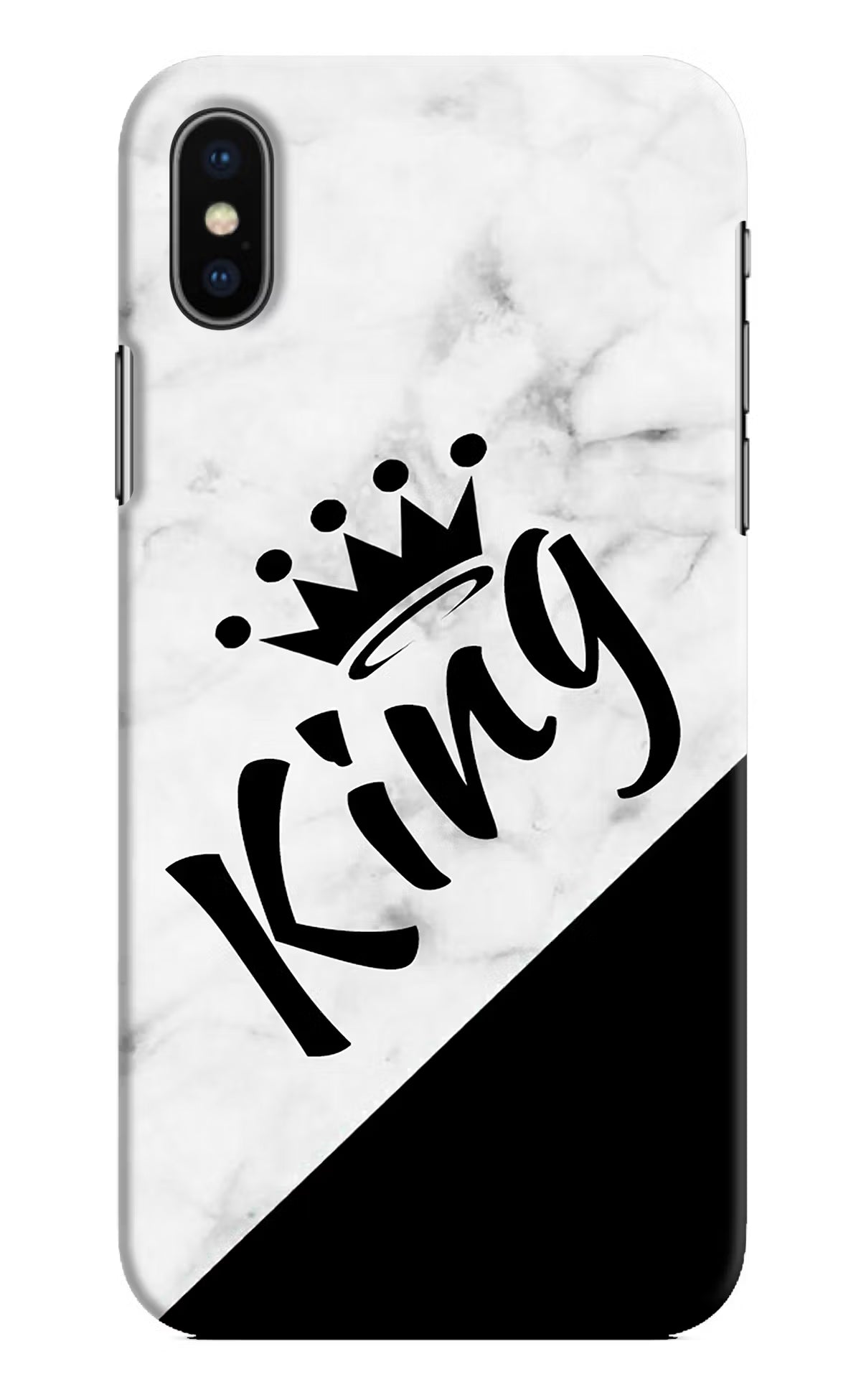 King iPhone X Hard Case Back Cover by Casekaro