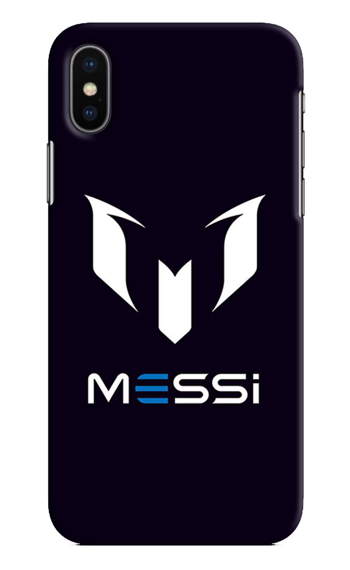 Messi Logo iPhone X Hard Case Back Cover by Casekaro