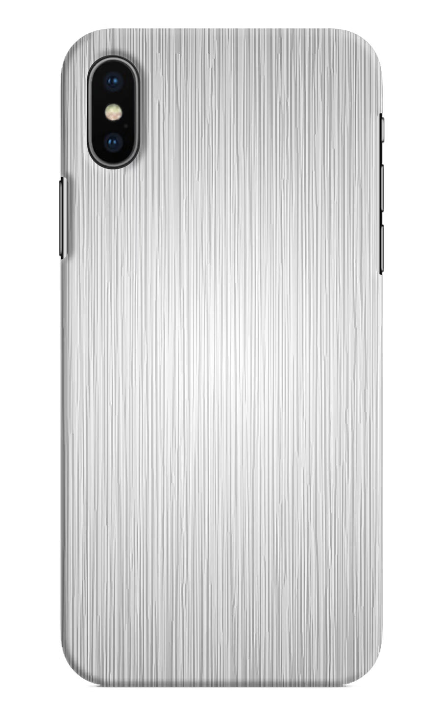 Wooden Grey Texture iPhone X Back Cover, Hard case