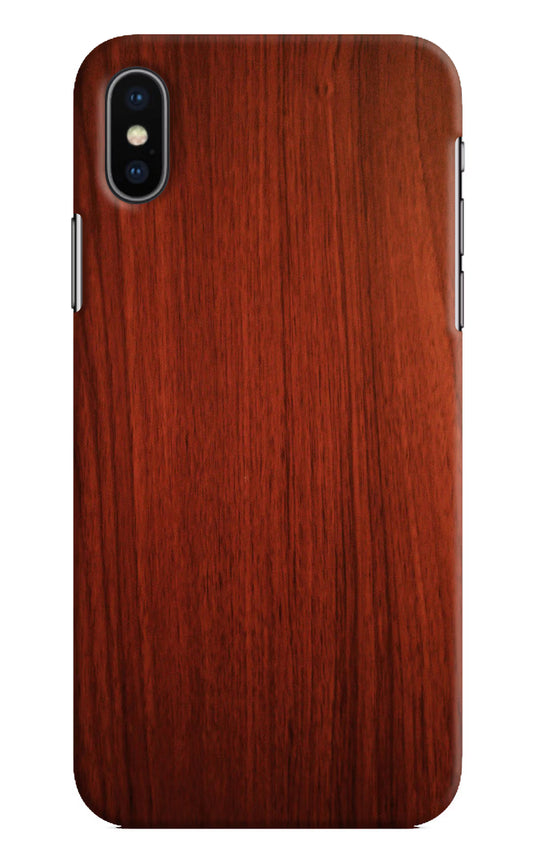 Wooden Plain Pattern iPhone X Hard Case Back Cover by Casekaro