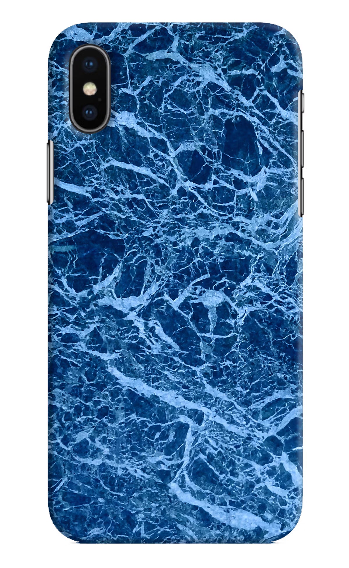 Blue Marble iPhone X Hard Case Back Cover by Casekaro