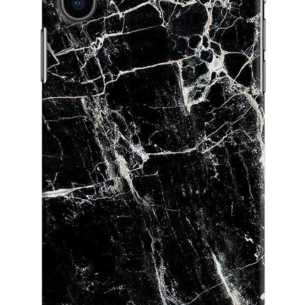 Black Marble Texture iPhone X Hard Case Back Cover by Casekaro