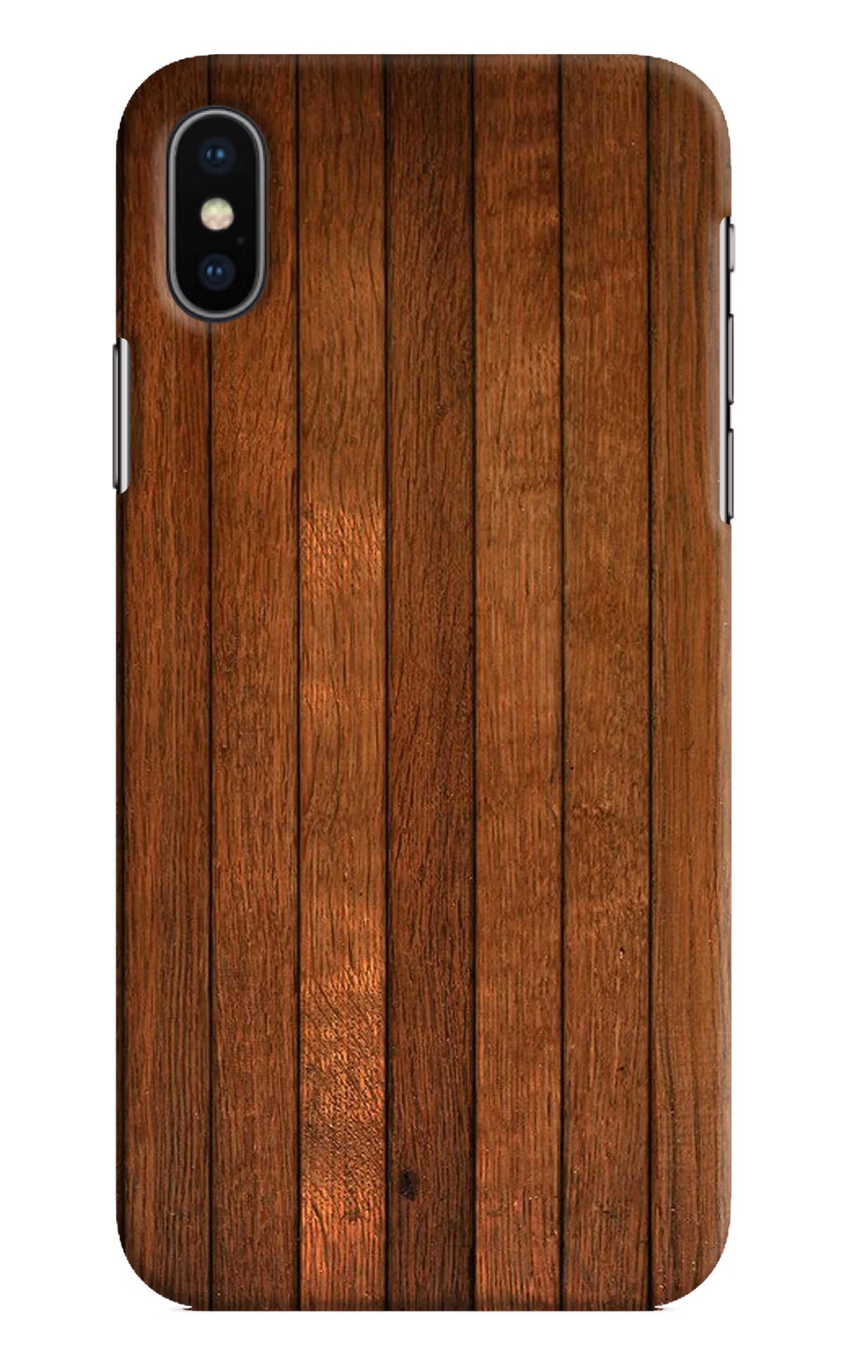 Wooden Artwork Bands iPhone X Hard Case Back Cover by Casekaro