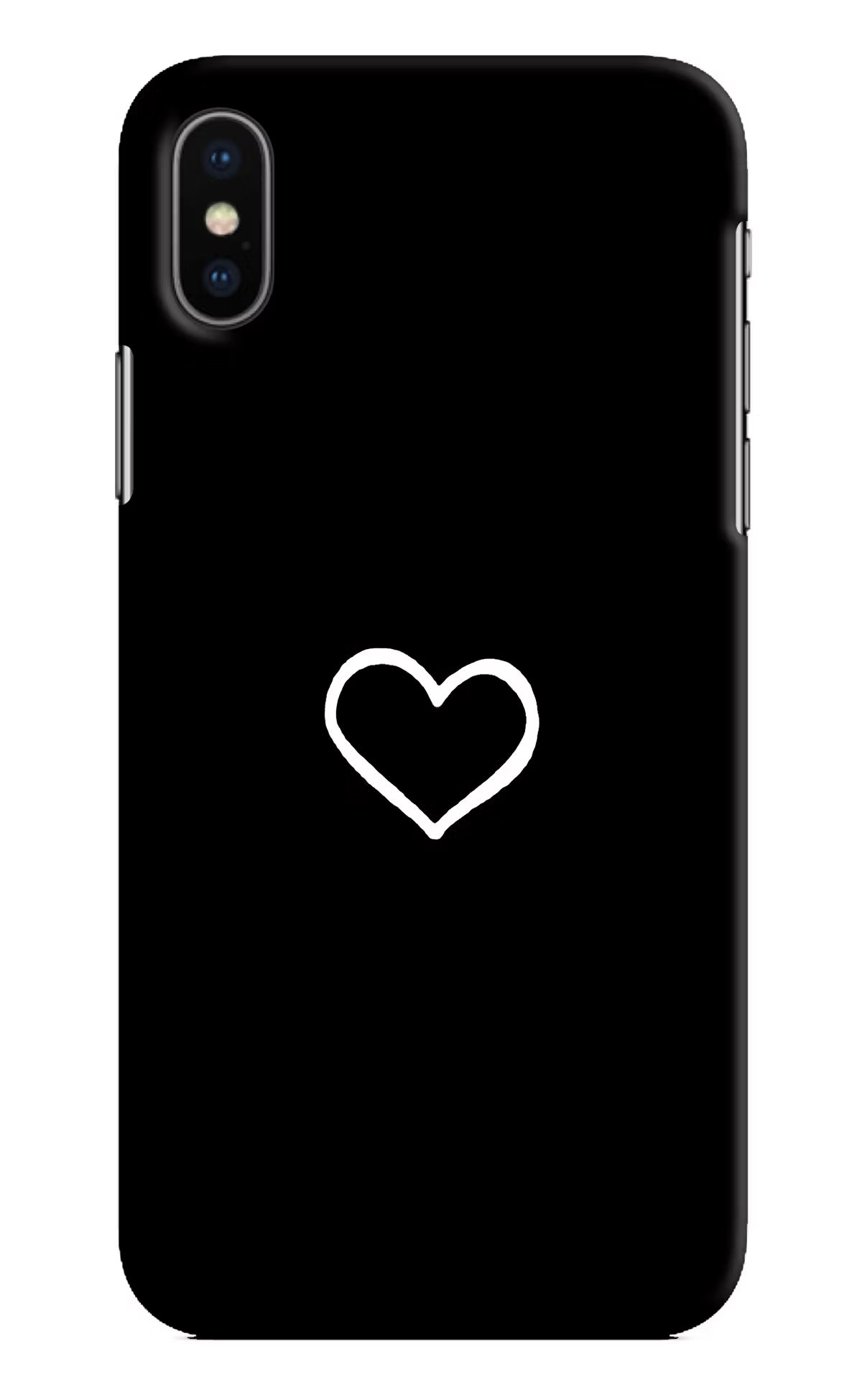 Heart iPhone X Hard Case Back Cover by Casekaro