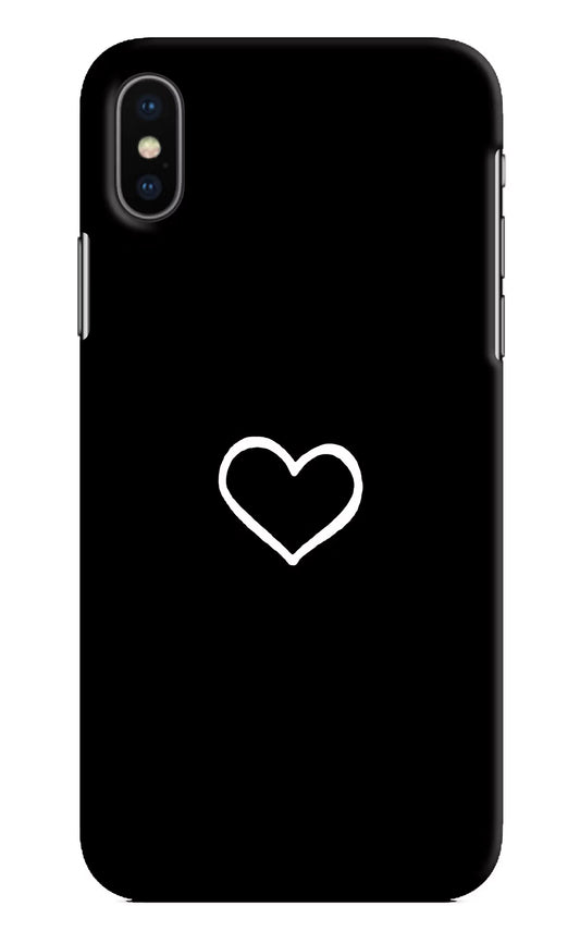 Heart iPhone X Hard Case Back Cover by Casekaro