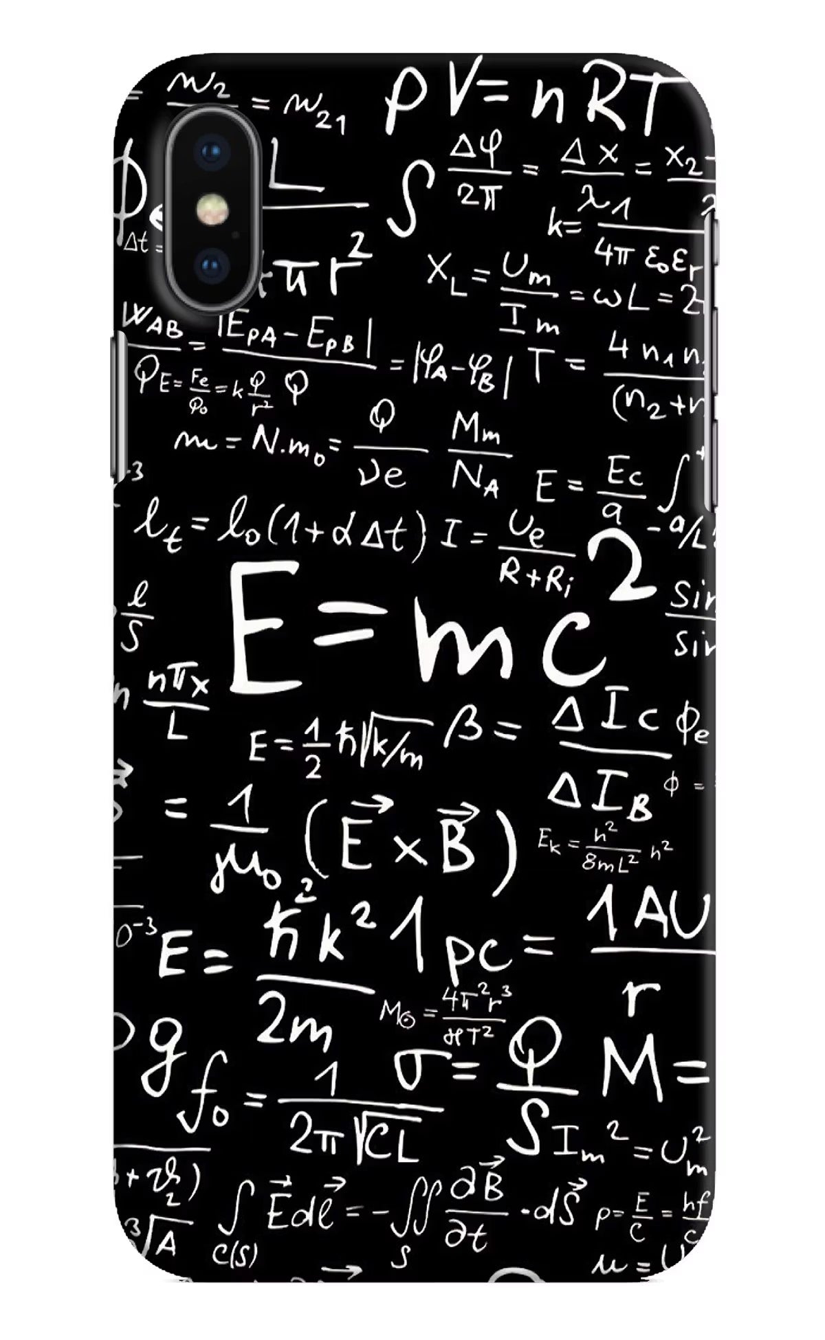 Physics Formula iPhone X Hard Case Back Cover by Casekaro