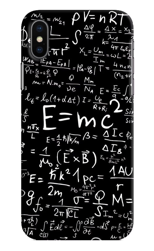 Physics Formula iPhone X Hard Case Back Cover by Casekaro