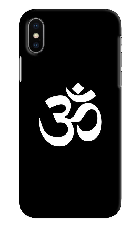 Om iPhone X Hard Case Back Cover by Casekaro