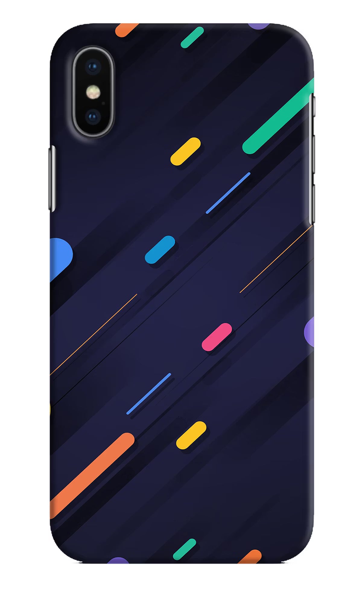 Abstract Design iPhone X Hard Case Back Cover by Casekaro
