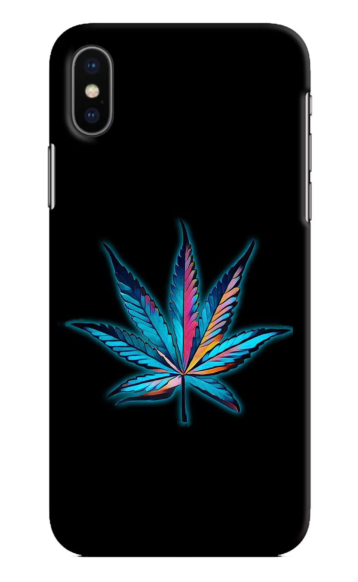 Weed iPhone X Hard Case Back Cover by Casekaro