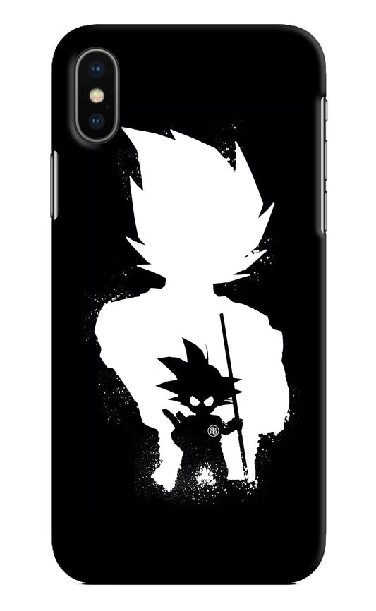 Goku Shadow iPhone X Hard Case Back Cover by Casekaro