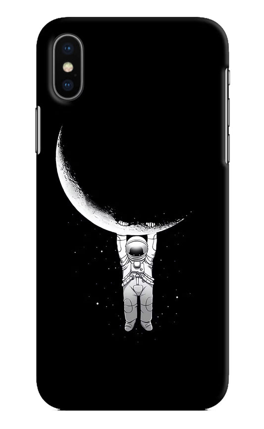 Moon Space iPhone X Hard Case Back Cover by Casekaro