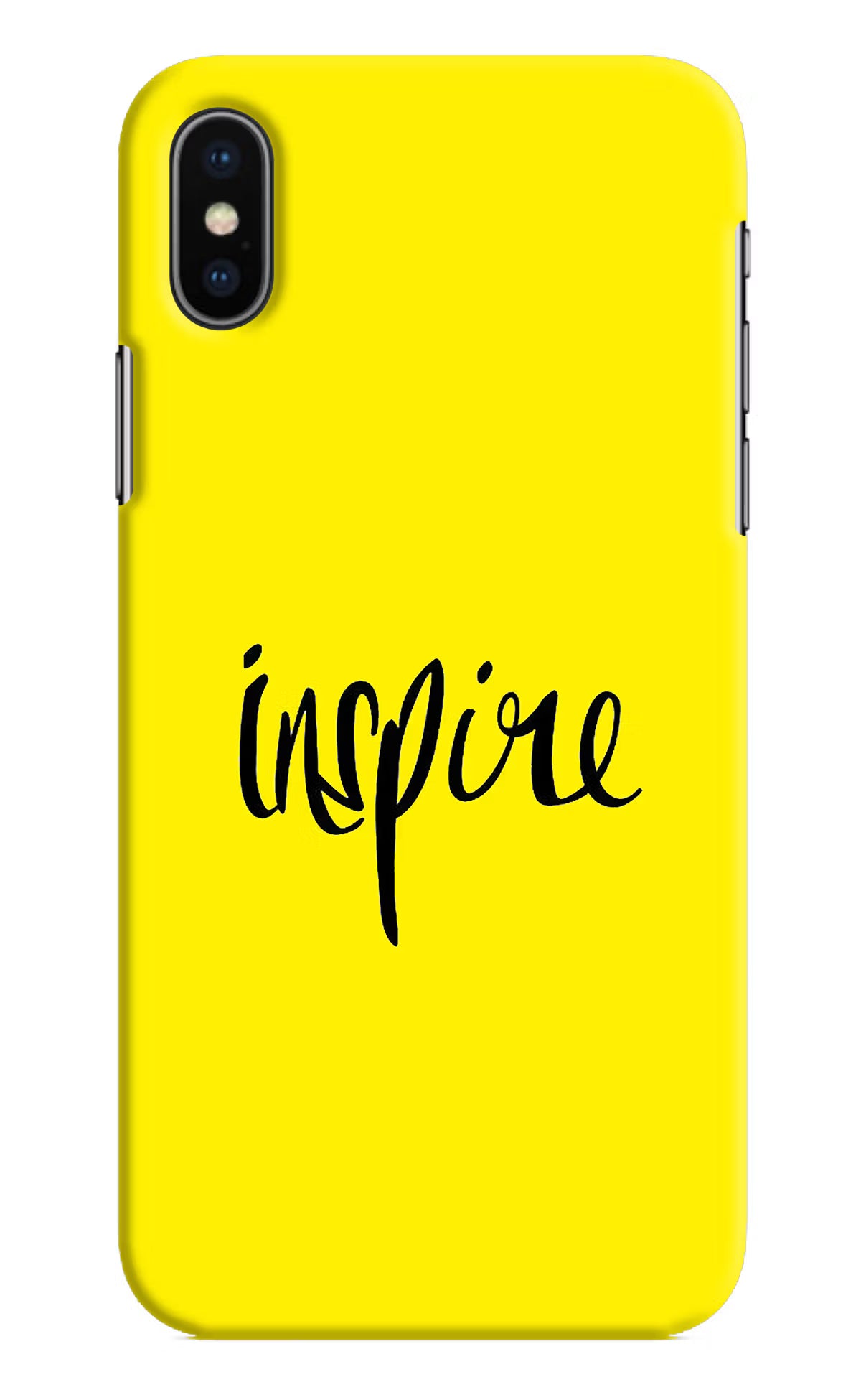 Inspire iPhone X Hard Case Back Cover by Casekaro