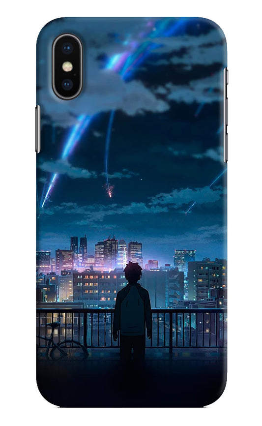 Anime iPhone X Hard Case Back Cover by Casekaro