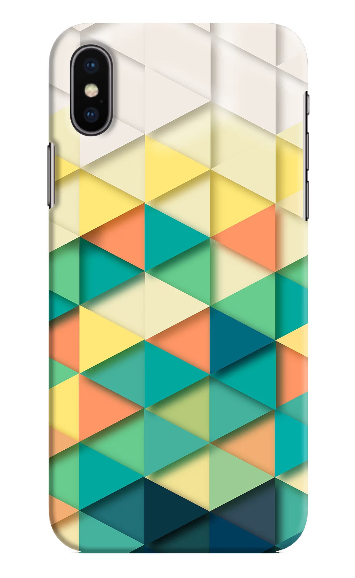 Abstract iPhone X Hard Case Back Cover by Casekaro